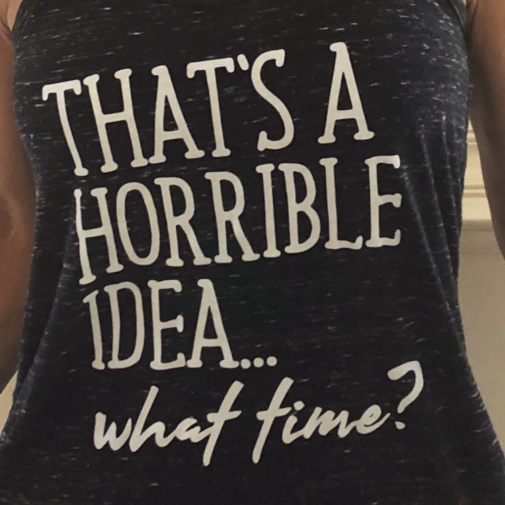 Bella Canvas Black Marble Racerback tank - Picture 2 of 2
